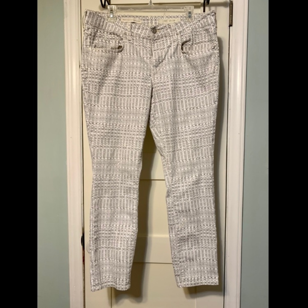 Anthro printed slim fit jean